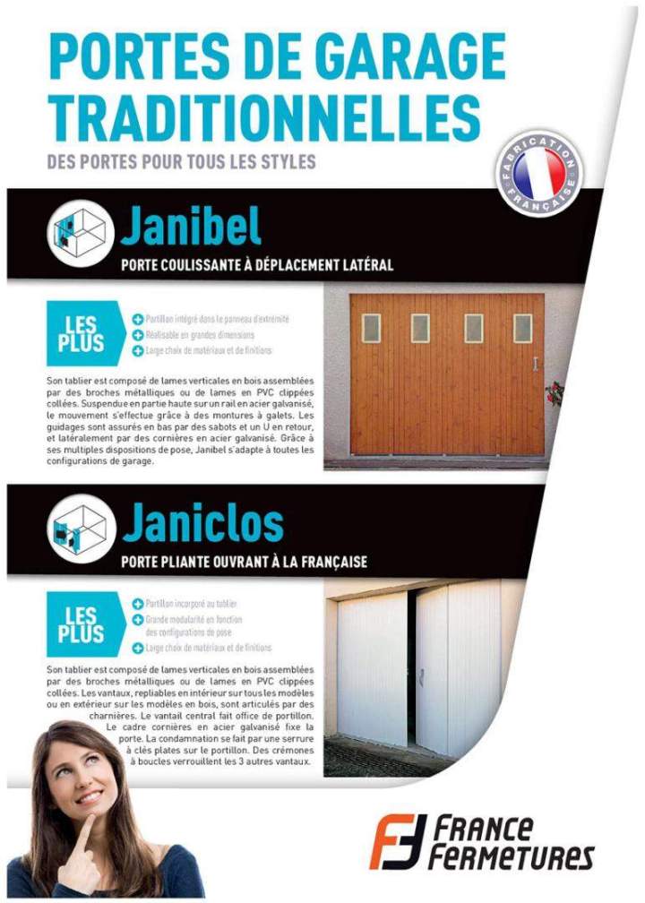 Portes de garage traditionnelles Villepinte